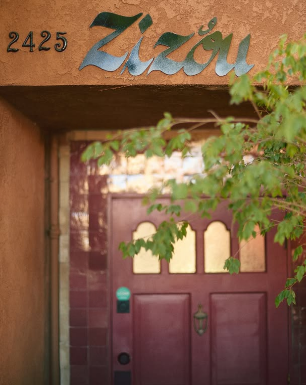 Zizou restaurant entrance at 2425 N Broadway, Lincoln Heights